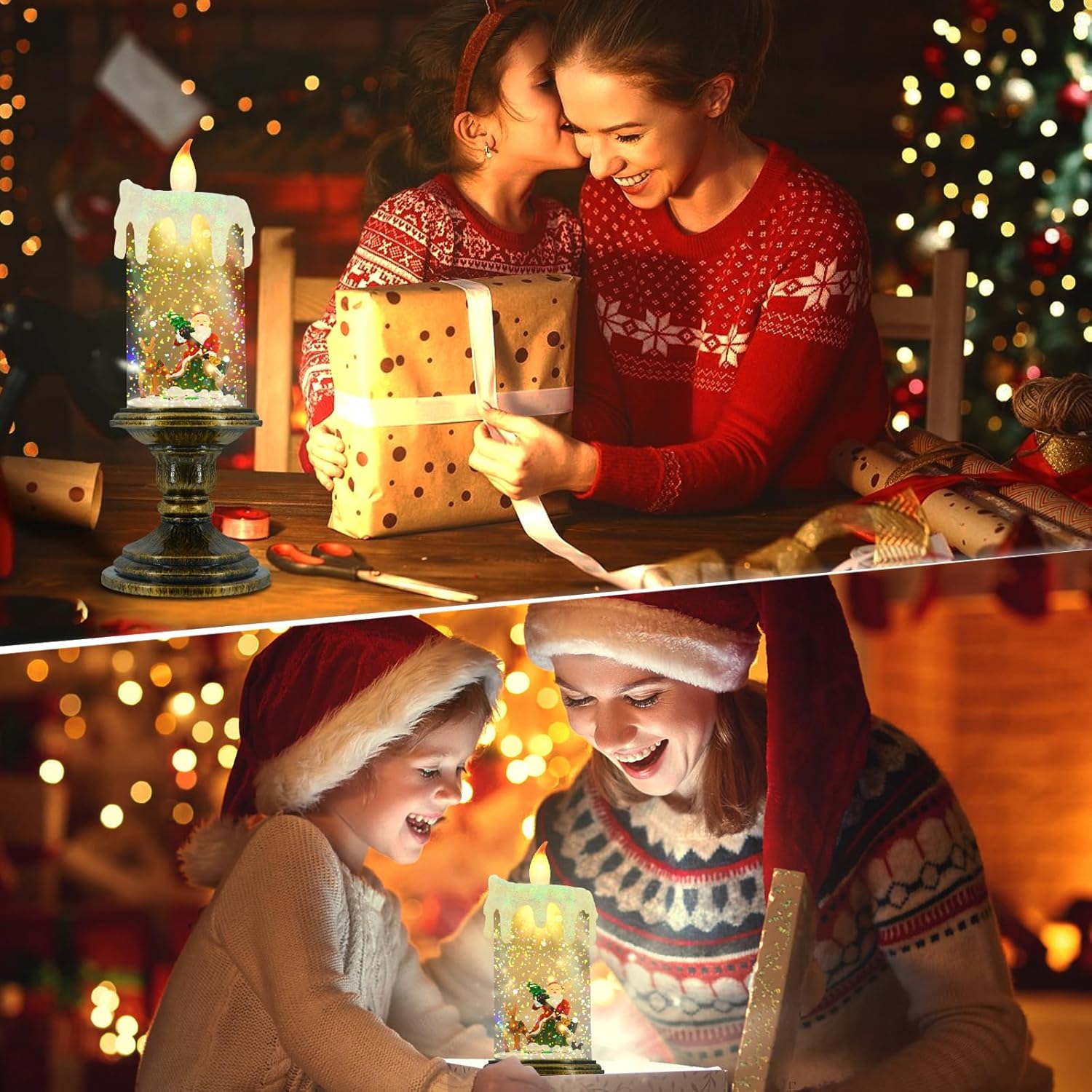 🎅Lampka nocna świeca bożonarodzeniowa🕯️
