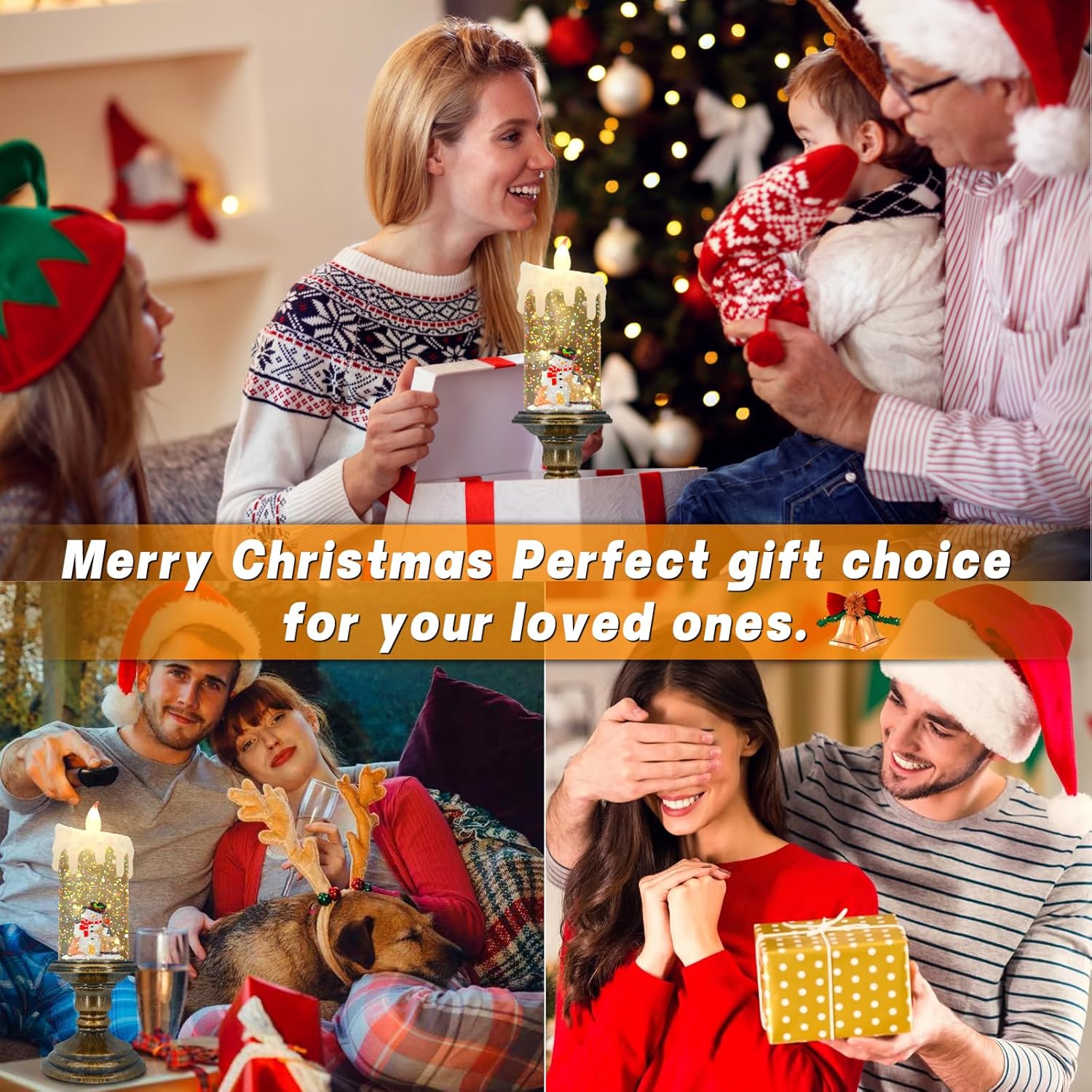 🎅Lampka nocna świeca bożonarodzeniowa🕯️