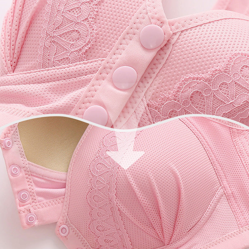 👙🎀【1+1 Bezpłatnie】🔥 Zapinany z przodu, oddychający, przyjazny dla skóry biustonosz z bawełny