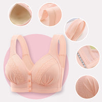 👙🎀【1+1 Bezpłatnie】🔥 Zapinany z przodu, oddychający, przyjazny dla skóry biustonosz z bawełny