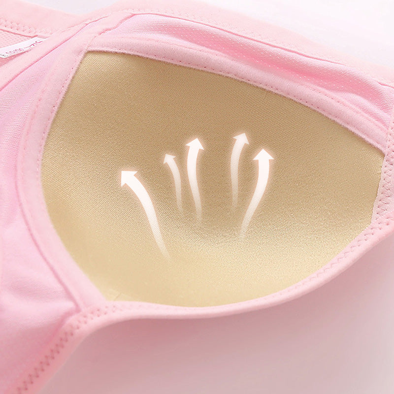 👙🎀【1+1 Bezpłatnie】🔥 Zapinany z przodu, oddychający, przyjazny dla skóry biustonosz z bawełny
