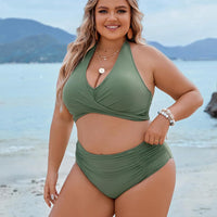💥👙Stroje kąpielowe Tummy Control Skromne zestawy bikini z wysokim stanem