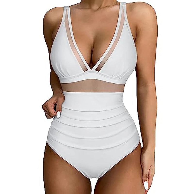 Siateczkowy kostium kąpielowy Tummy Tuck
