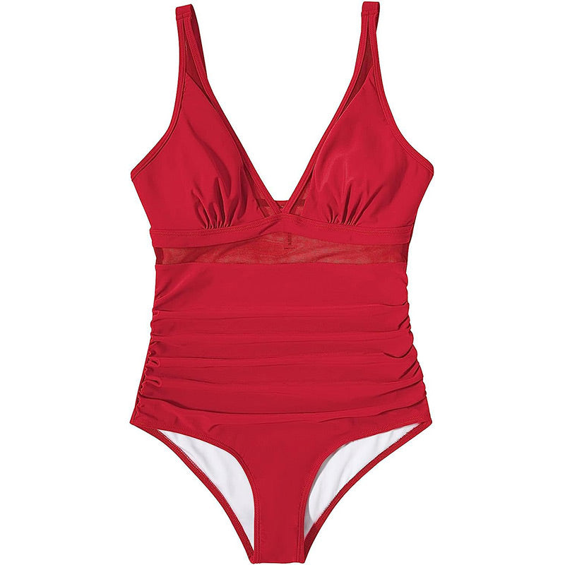 Siateczkowy kostium kąpielowy Tummy Tuck