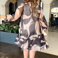 【S-4XL】🎀Elegancka szyfonowa sukienka w rozmiarze plus