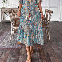 💃Eleganckie sukienki boho z kwiatowym nadrukiem