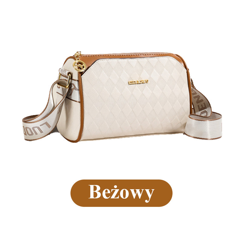 👜Torebka na Ramię z Trzema Warstwami i Wzorem Diamentowym dla Kobiet