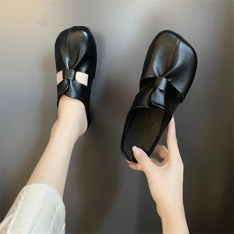 【EU 35-42】👡Letnie sandały mokasyny na płaskim obcasie