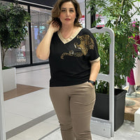 💞Elegancki damski top z nadrukiem