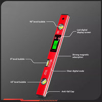 💢 Wielofunkcyjna poziomica magnetyczna o wysokiej precyzji z cyfrowym wyświetlaczem LCD