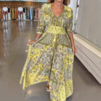 🔥👗Elegancka damska kwiecista sukienka na sznurka