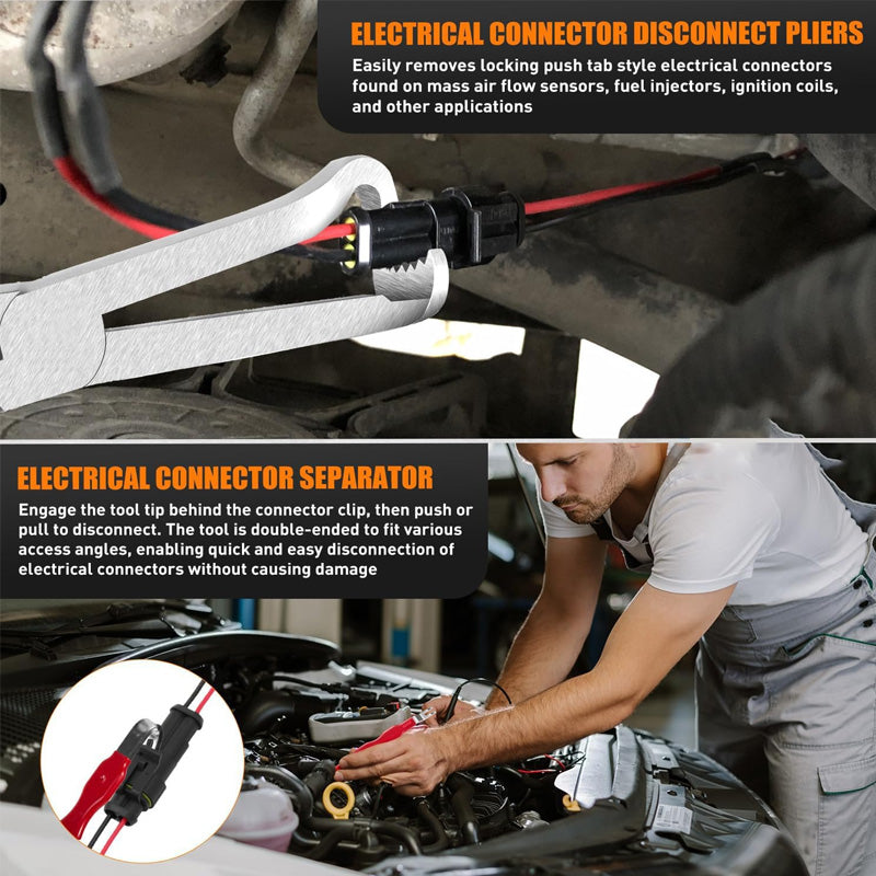 🔧 SZCZYPCE DO ROZŁĄCZANIA ZŁĄCZY ELEKTRYCZNYCH – SAMOCHODOWE NARZĘDZIE PROFESJONALNE! ✨
