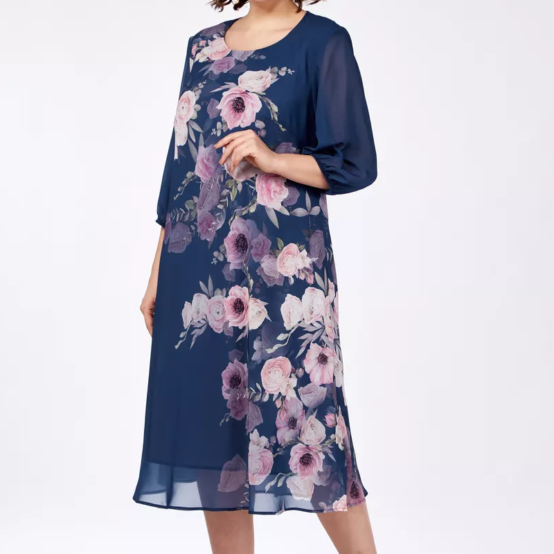 🌸Elegancka szyfonowa sukienka w kwiaty [48% taniej dzisiaj]
