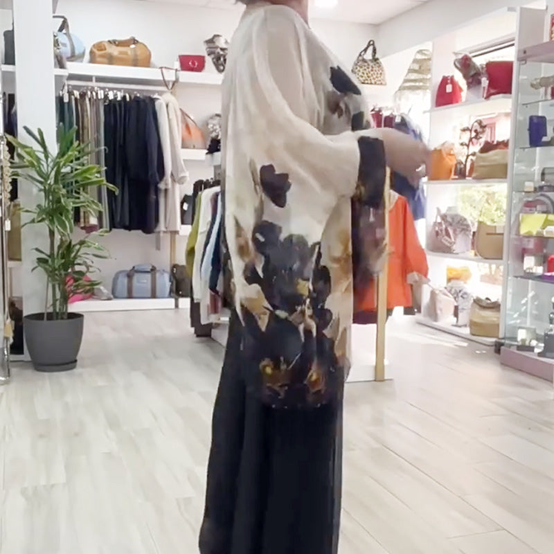 💖Casualowy top damski z okrągłym dekoltem z nadrukiem
