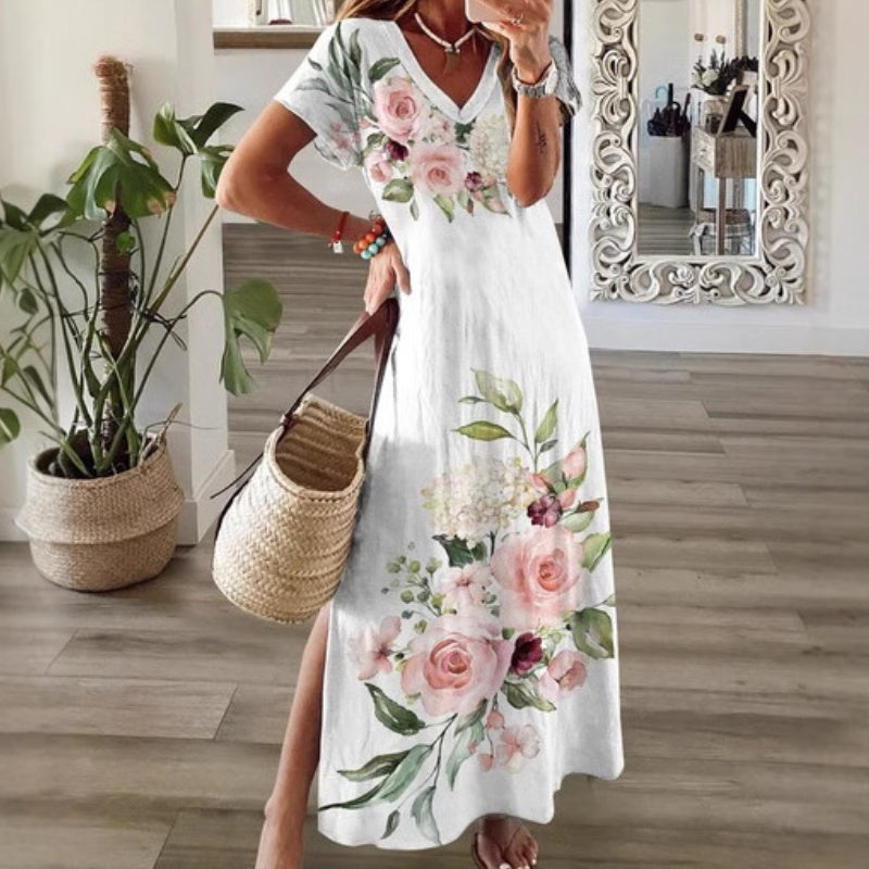👗 Modna sukienka z nadrukiem