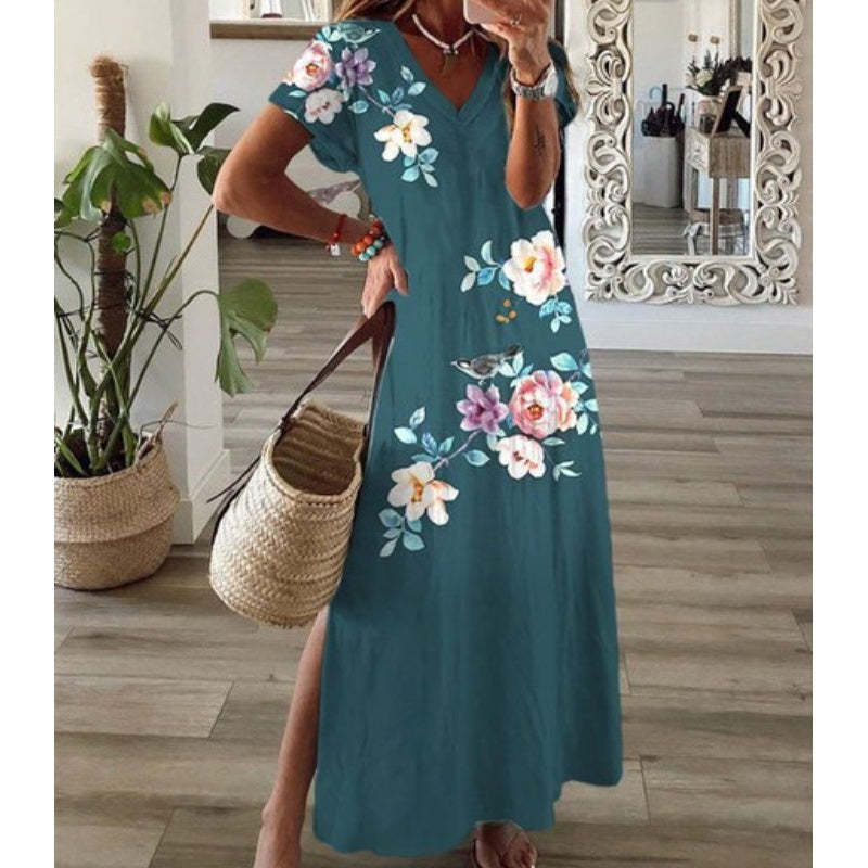 👗 Modna sukienka z nadrukiem