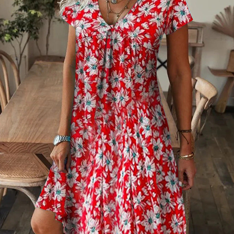 【M-3XL】🌺Elegancka sukienka w kwiaty