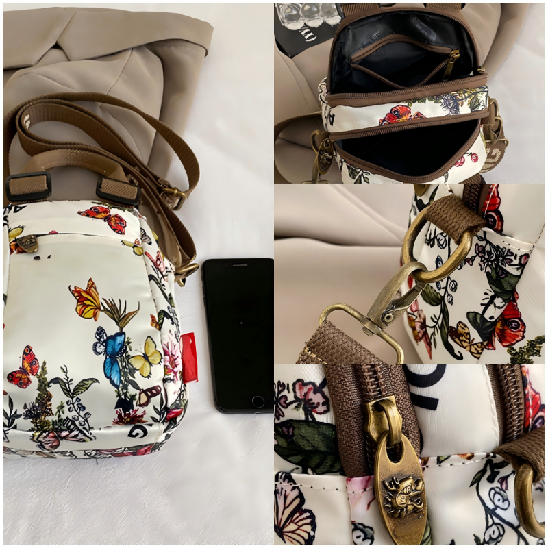 👜Modna damska wielowarstwowa torba na ramię z nadrukiem💕