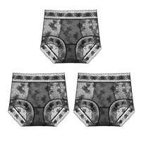【❣️Kup 1 opakowanie 2 gratis】👙Damskie bezszwowe koronkowe majtki z wysokim stanem