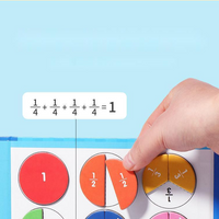 🏅Magnetyczna książka Montessori z puzzlami ułamkowymi