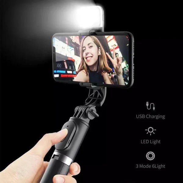 📸🌀Nowy wielofunkcyjny kij do selfie 6 w 1 z Bluetooth