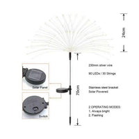 🎇Wodoodporna solarna lampa ogrodowa z fajerwerkami