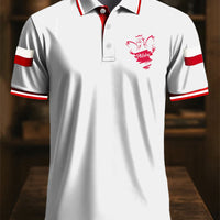 Retro Polski Orł Godło Art Print Casual Koszulka polo