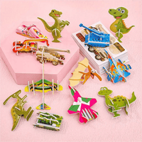 Edukacyjne puzzle 3D z kreskówkami