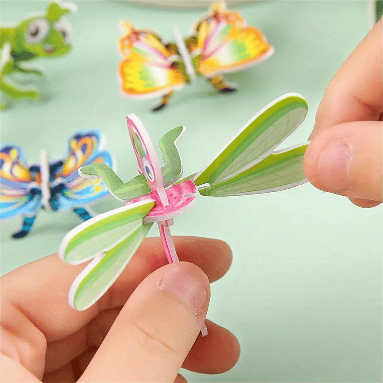 Edukacyjne puzzle 3D z kreskówkami