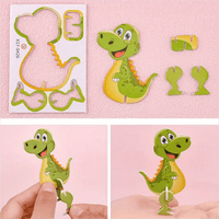 Edukacyjne puzzle 3D z kreskówkami