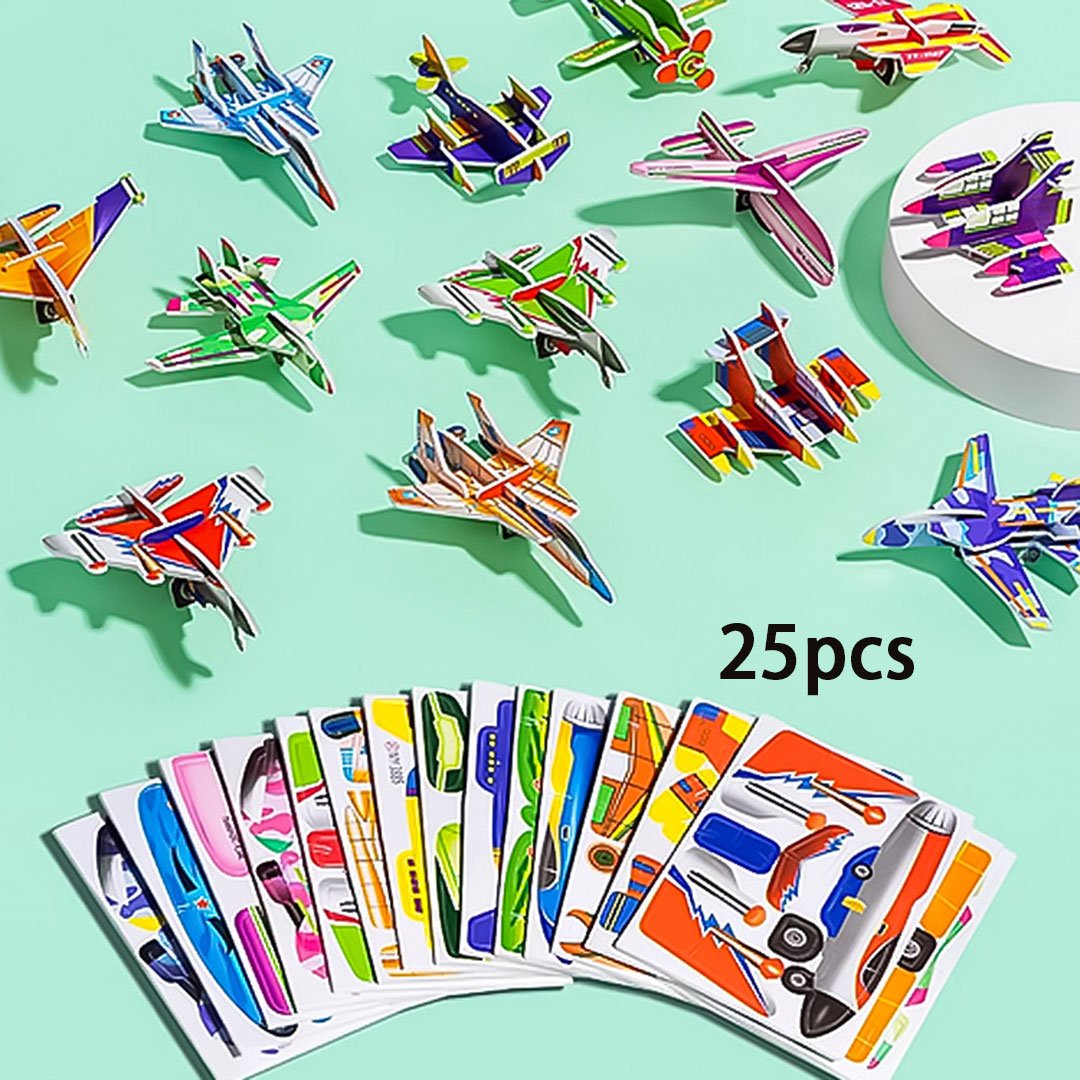 Edukacyjne puzzle 3D z kreskówkami