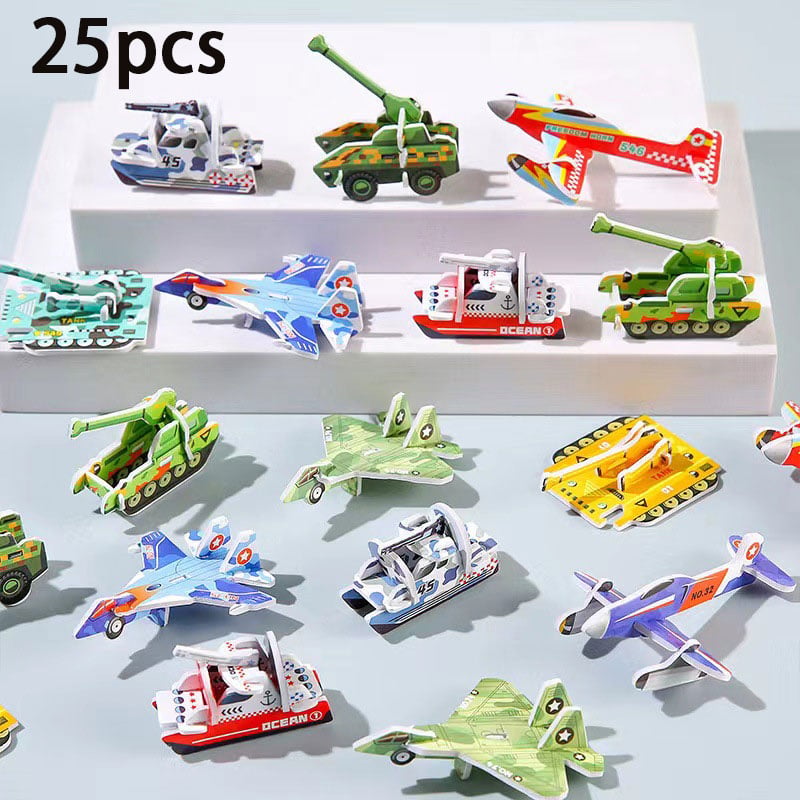 Edukacyjne puzzle 3D z kreskówkami