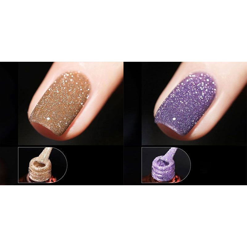 【✨1+1 gratis】🌈Błyszczący kolorowy żelowy lakier do paznokci