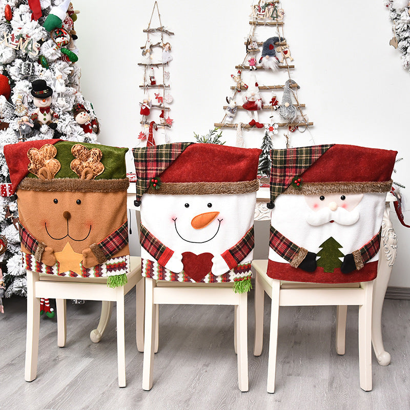 🎄Promocja świąteczna 50% ZNIŻKI🎅✨Pokrowiec na krzesło z motywem świątecznym