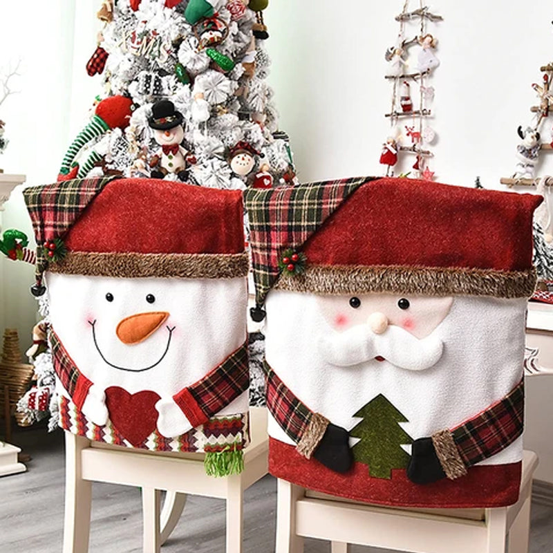 🎄Promocja świąteczna 50% ZNIŻKI🎅✨Pokrowiec na krzesło z motywem świątecznym