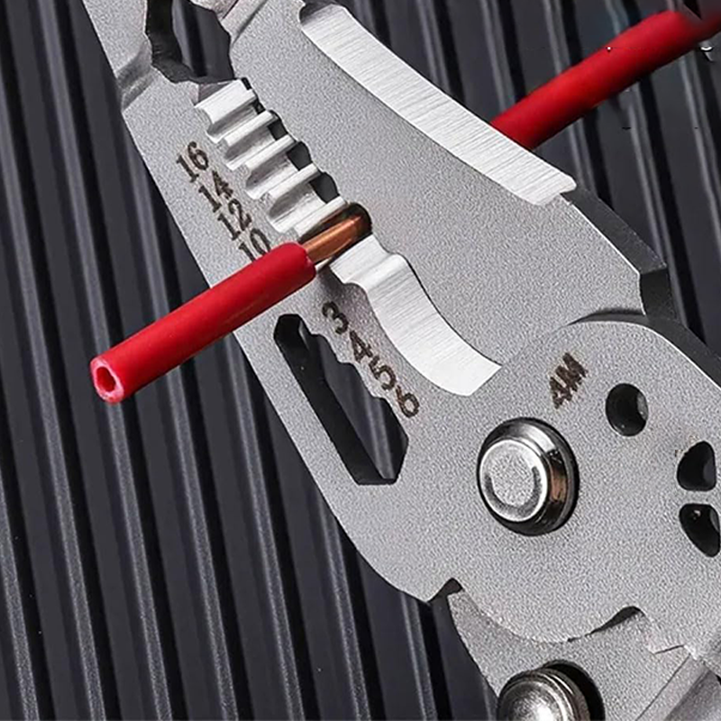 🎁 Prezent: Złącza zatrzaskowe*10🔧Wielofunkcyjne składane szczypce elektryczne
