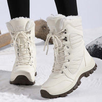 Damskie ciepłe śniegowce za kostkę z wiązaniem❄️👢
