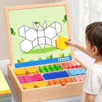 🎄Idealny prezent świąteczny🎁 Drewniany zestaw puzzli magnetycznych🧠🧩