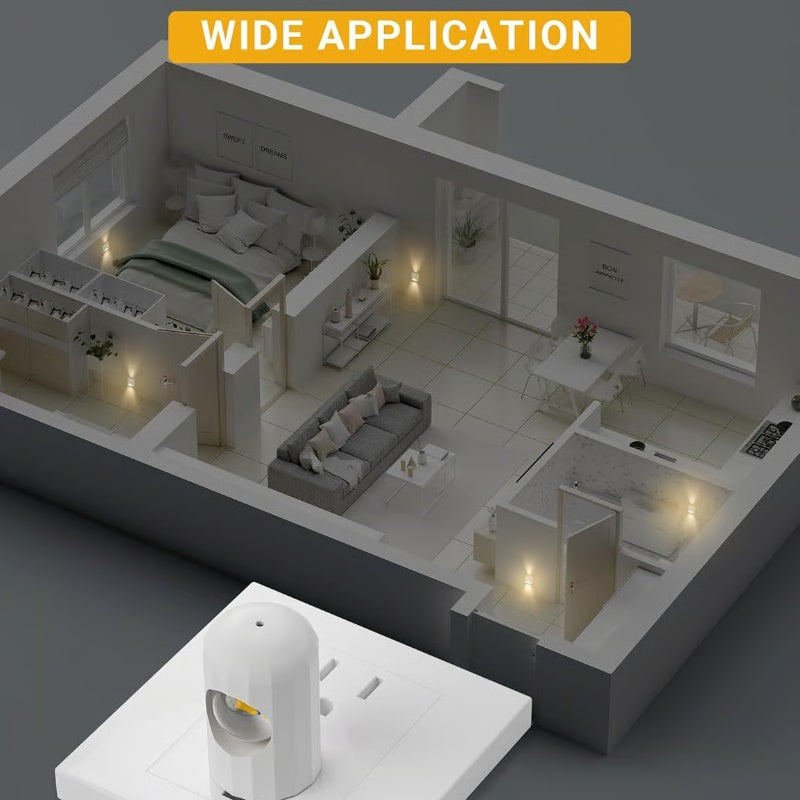 ⚡Inteligentna lampka nocna LED z automatycznym ściemniaczem
