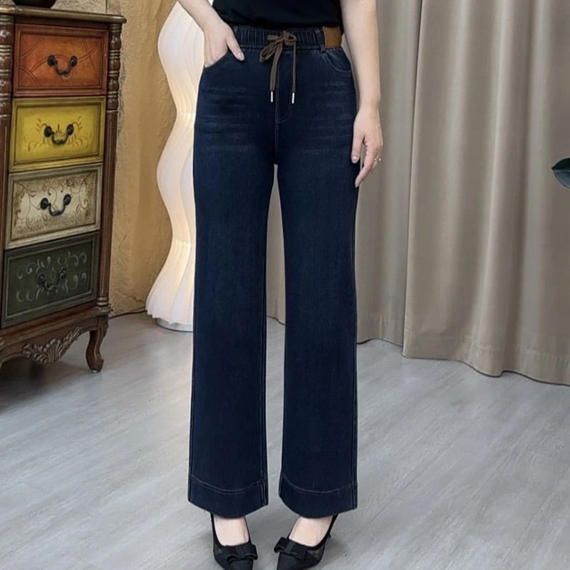 👖Damskie spodnie z prostymi nogawkami w stylu casualowym
