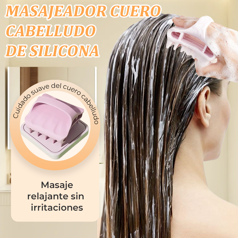 🧖♀️✨ Silikonowy Masażer do Skóry Głowy – Doświadczenie SPA Pod Prysznicem, Bez Plątania i Łamania Włosów! ✨