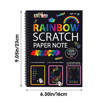 🎨 Kreatywna książka do malowania Rainbow Scratch Art