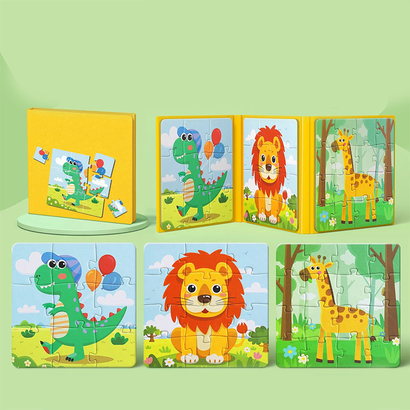 Magnetyczna książka konstrukcyjna dla dzieci 🧩👶💕