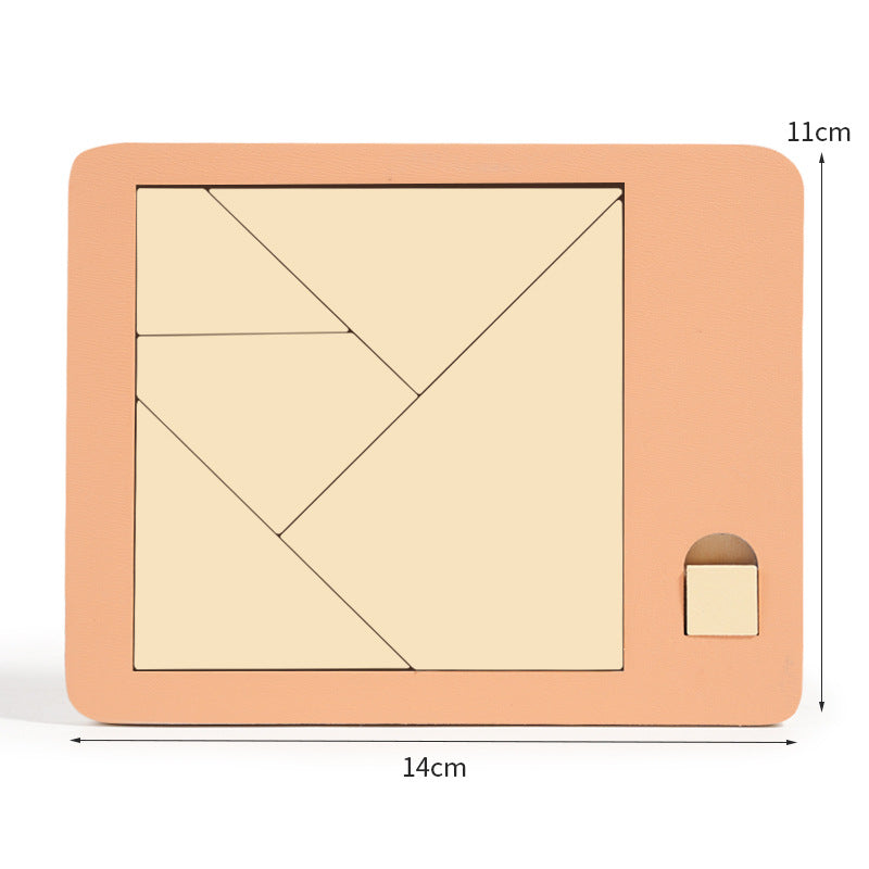 Drewniana gra logiczna Tangram