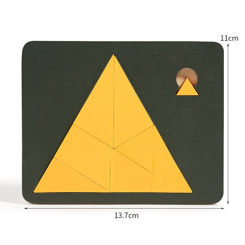 Drewniana gra logiczna Tangram