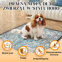 Pralna Mata dla Zwierząt w Stylu Boho