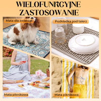 Pralna Mata dla Zwierząt w Stylu Boho