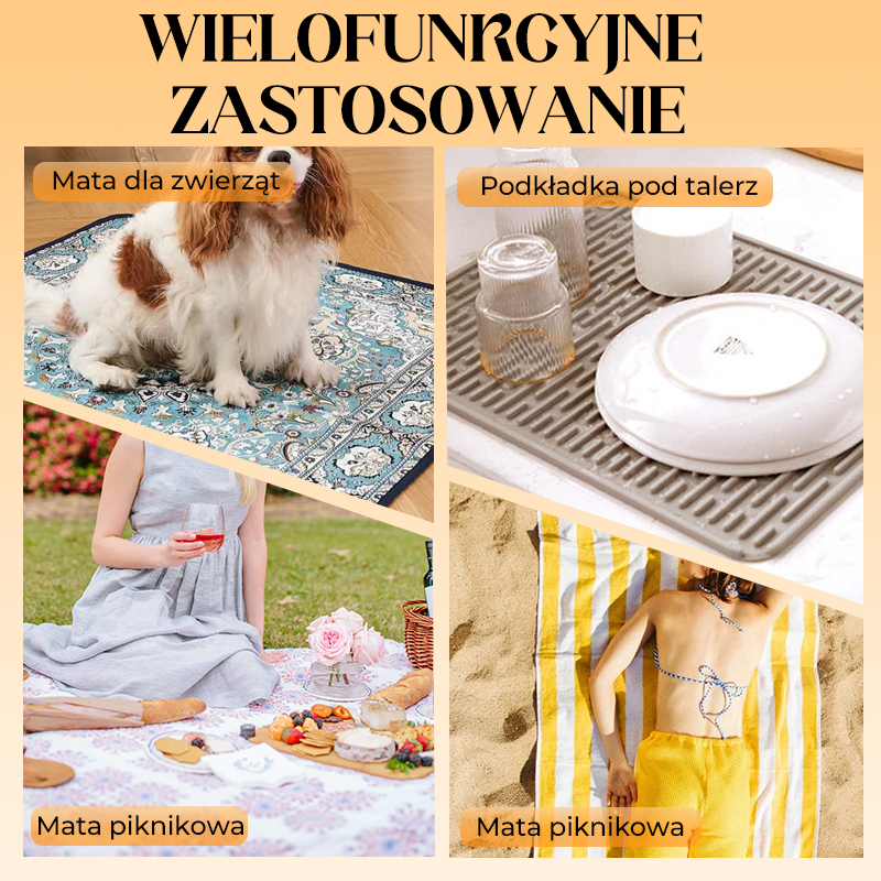 Pralna Mata dla Zwierząt w Stylu Boho