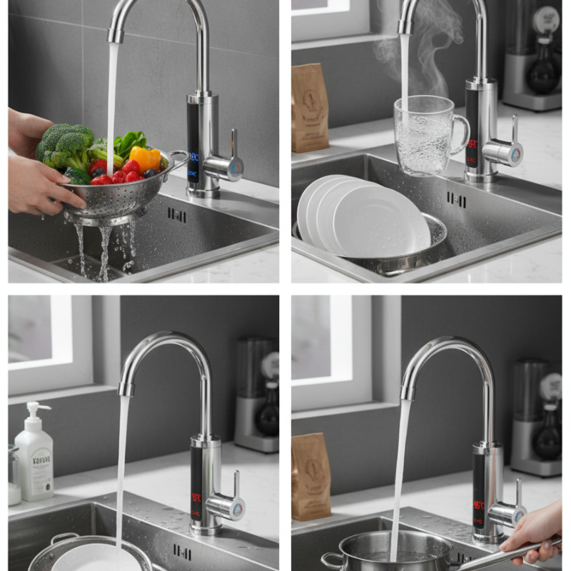 👩‍🍳Bateria z bezzbiornikowym podgrzewaczem wody