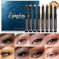🔥✨8-kolorowy brokatowy cień do powiek w sztyfcie